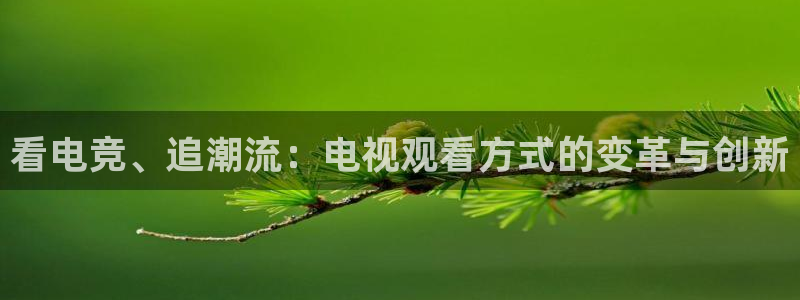 JJB电竞官方网站：看电竞、追潮流：电视观看方式的变革与创新