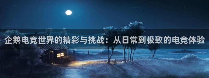 JJB电竞官方网站：企鹅电竞世界的精彩与挑战：从日常到极致的电竞体验